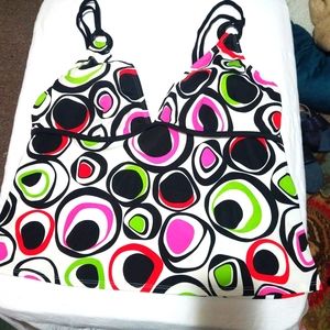 Colorful Tankini Top size 22W